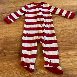 5/$10 Carter’s Little Planet Organic Cotton Red Stripe Footie Pj 9m